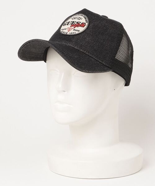 Guess(ゲス)の「GUESS Originals Denim Trucker Hat(キャップ・メンズ・ブラック・ONE SIZE)」の10枚目の写真