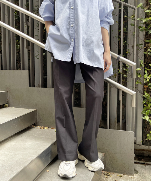 Spick&Span リネンライクバックスリットパンツ☆ブラウン　Mサイズ Spick & Span（スピックアンドスパン）の「リネンライクバック