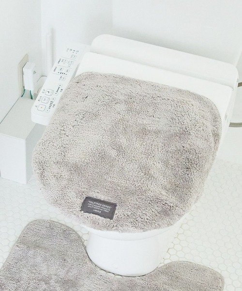 LAKOLE（ラコレ）の「洗浄・暖房型トイレフタカバー / 189604（バス/トイレグッズ・レディース・アイボリー/グレー・FREE）」の2枚目の写真