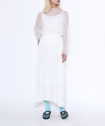 レーヨンシルクワッシャーロングスカート