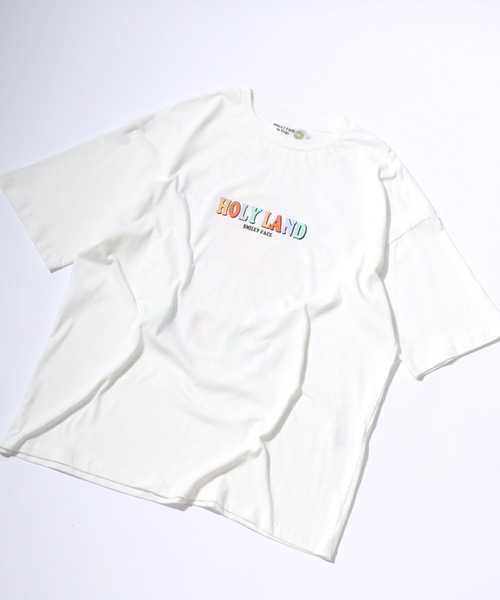 SMILEY FACE(スマイリーフェイス)の「SMILEY FACE(スマイリーフェイス)ビッグシルエット ストリートバックプリントTシャツ/半袖 メンズ レディース(Tシャツ/カットソー・メンズ・ホワイト系その他/ブラック系その他4/ブラック系その他2/ブラック/ホワイト系その他2/ブラック系その他3/ホワイト/ホワイト系その他3/ホワイト系その他4/グリーン系その他/ライトグリーン/ブラック系その他・M/L)」の15枚目の写真