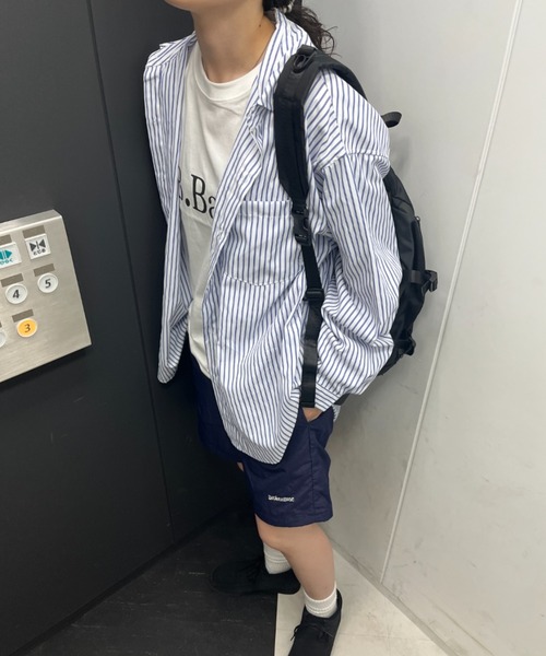 BROKEN BASE(ブロークンベース)の「ワンポイントタグストライプシャツ(シャツ/ブラウス・メンズ・ブルー/オフホワイト・MEDIUM/LARGE)」の20枚目の写真