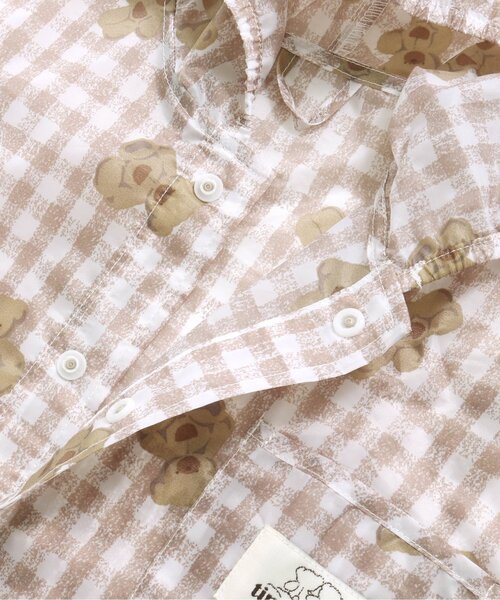 apres les cours（アプレレクール）の「tiny bear 耳付きレインポンチョ（レインコート/ポンチョ・キッズ・ベージュ・100/130）」の4枚目の写真