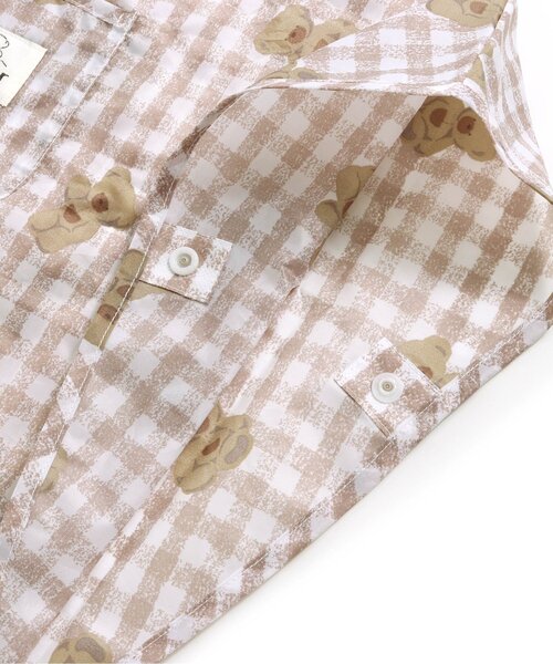 apres les cours（アプレレクール）の「tiny bear 耳付きレインポンチョ（レインコート/ポンチョ・キッズ・ベージュ・100/130）」の17枚目の写真