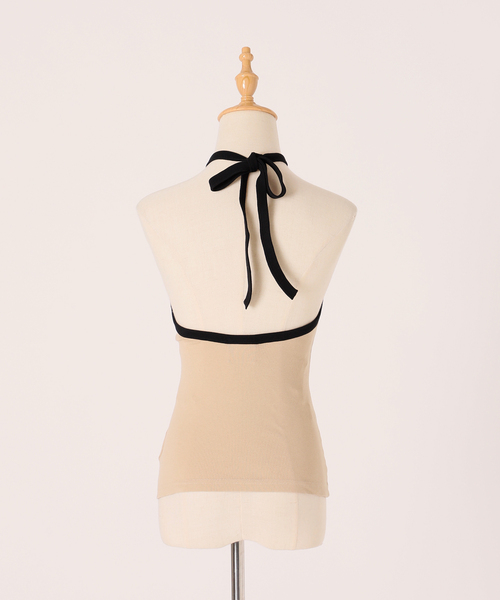 COURREGES/クレージュmain CHOCKER CONTRAST TOP courreges（クレージュ）の「【COURREGES/クレージュ】main CHOCKER