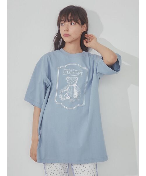 merry jenny（メリージェニー）の「une peluche tee（Tシャツ/カットソー・レディース・オフホワイト/ブルー/チャコールグレー・FREE）」の12枚目の写真
