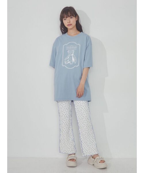 merry jenny（メリージェニー）の「une peluche tee（Tシャツ/カットソー・レディース・オフホワイト/ブルー/チャコールグレー・FREE）」の13枚目の写真
