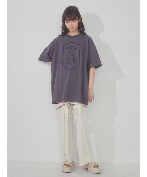 merry jenny（メリージェニー）の「une peluche tee（Tシャツ/カットソー・レディース・オフホワイト/ブルー/チャコールグレー・FREE）」の20枚目の写真