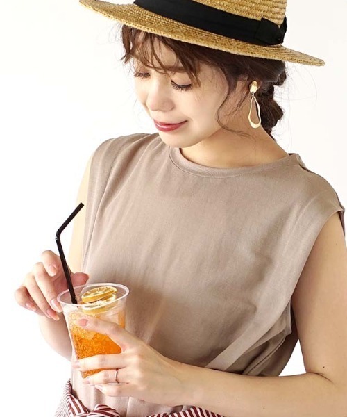 e-zakkamania stores（イーザッカマニアストアーズ）の「接触冷感 ショルダータック バックフレアワンピース（ワンピース・レディース・ブラック/グリーン/グレイッシュベージュ/ブルー・M）」の10枚目の写真