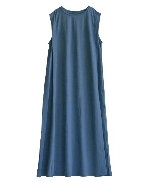 e-zakkamania stores（イーザッカマニアストアーズ）の「接触冷感 ショルダータック バックフレアワンピース（ワンピース・レディース・ブラック/グリーン/グレイッシュベージュ/ブルー・M）」の15枚目の写真