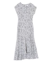 LAGUNAMOON | フラワーアシンメトリーカラーワンピース(ワンピース)