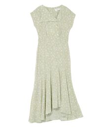 LAGUNAMOON | フラワーアシンメトリーカラーワンピース(ワンピース)