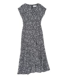 LAGUNAMOON | フラワーアシンメトリーカラーワンピース(ワンピース)