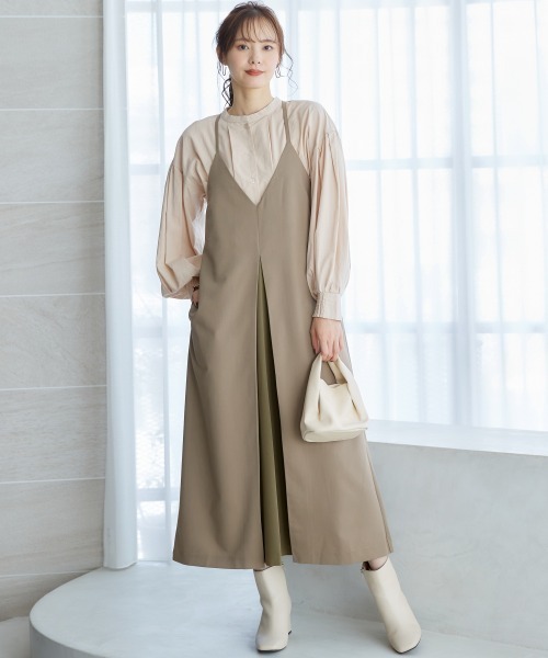 miclat（ミクラ）の「大きいサイズ　ボリュームスリーブシャツ　miclat（シャツ/ブラウス・レディース・ベージュ/ラベンダー・4L/L/5L/LL/3L）」の6枚目の写真