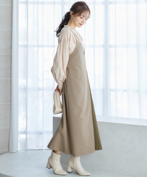 miclat（ミクラ）の「大きいサイズ　ボリュームスリーブシャツ　miclat（シャツ/ブラウス・レディース・ベージュ/ラベンダー・4L/L/5L/LL/3L）」の8枚目の写真