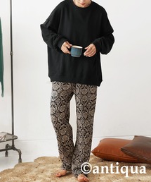 綿100%ダマスク柄ルームウェア