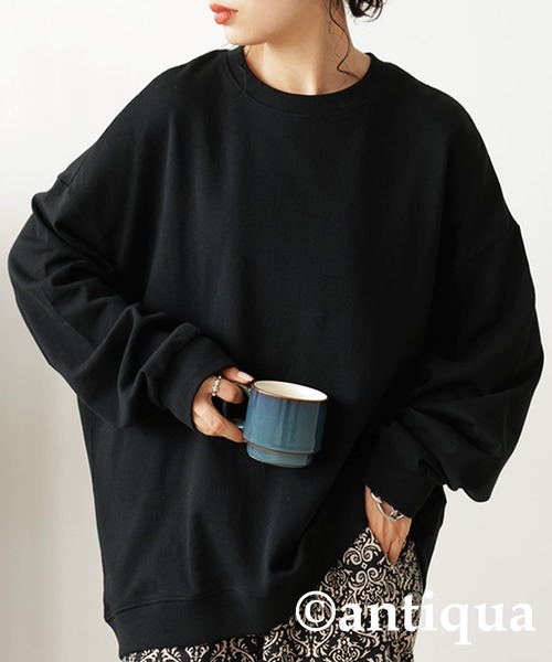 antiqua（アンティカ）の「綿100%ダマスク柄ルームウェア（ルームウェア/パジャマ・レディース・ブラック・FREE）」の5枚目の写真