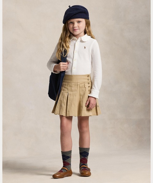 POLO RALPH LAUREN CHILDRENSWEAR（ポロ ラルフ ローレン チルドレンズウェア）の「ニット オックスフォード シャツ（シャツ/ブラウス・キッズ・ホワイト・3/4/6）」の6枚目の写真