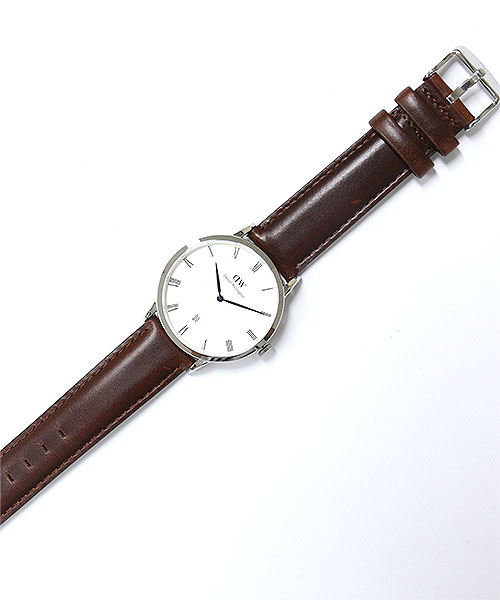 bpr BEAMS（ビーピーアール ビームス ）の「DANIEL WELLINGTON / Dapper SILVER 38mm（アナログ腕時計・メンズ・ブラック/ブラウン/ダークブラウン/ブラウン系その他・フリー）」の12枚目の写真