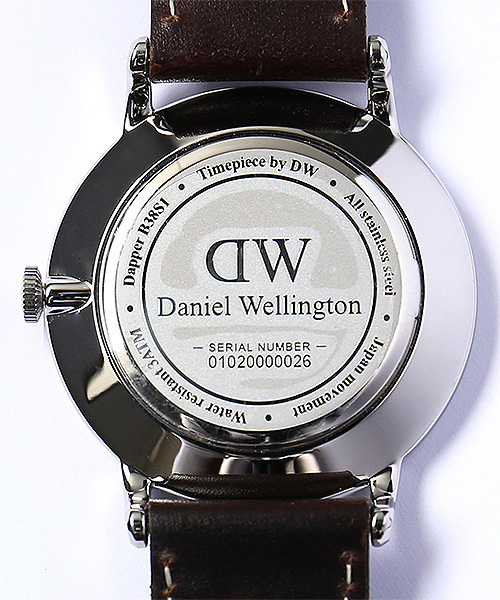 bpr BEAMS（ビーピーアール ビームス ）の「DANIEL WELLINGTON / Dapper SILVER 38mm（アナログ腕時計・メンズ・ブラック/ブラウン/ダークブラウン/ブラウン系その他・フリー）」の14枚目の写真