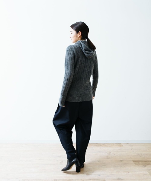 oblekt(オブレクト)の「【Designers】 HOODY RIB KNIT(ニット/セーター・レディース・ブルー/グレー系・FREE)」の9枚目の写真