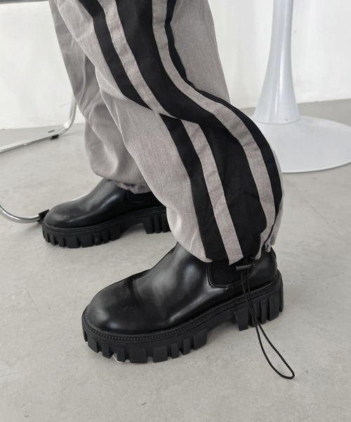 CLEA（クレア）の「サイドラインスラックスジョガーパンツ（その他パンツ・レディース・ブラック/グレー・M/L）」の16枚目の写真