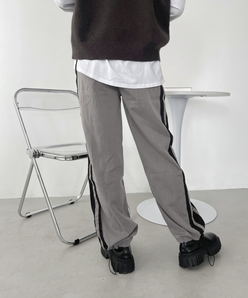 CLEA（クレア）の「サイドラインスラックスジョガーパンツ（その他パンツ・レディース・ブラック/グレー・M/L）」の15枚目の写真