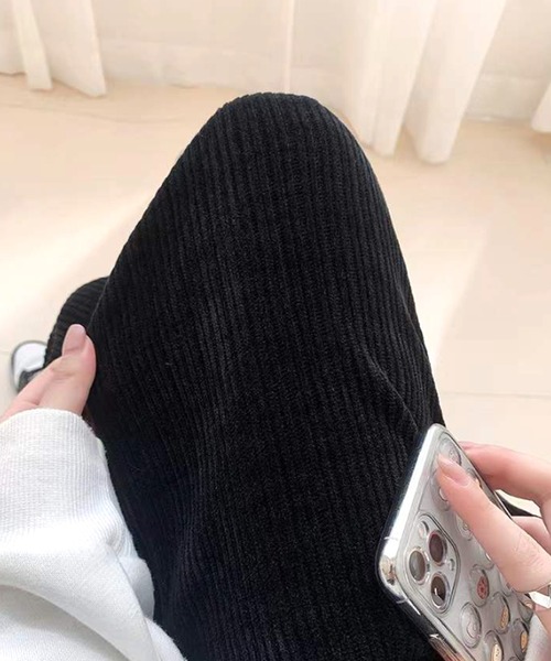 Dewlily(デューリリー)の「コーデュロイワイドパンツ(その他パンツ・レディース・ブラック/ホワイト・M/XL/L)」の13枚目の写真