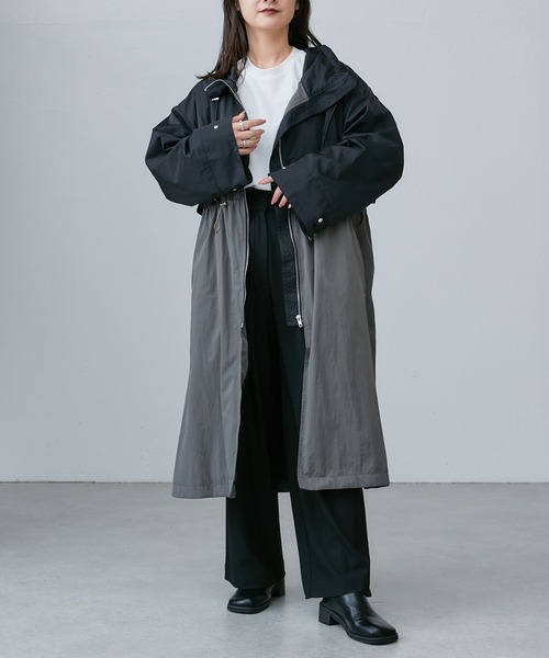 Lui's(ルイス)の「ハイウエストワイドパンツ(セットアップ対応)(スラックス・レディース・ブラウン/ブラック・FREE)」の16枚目の写真
