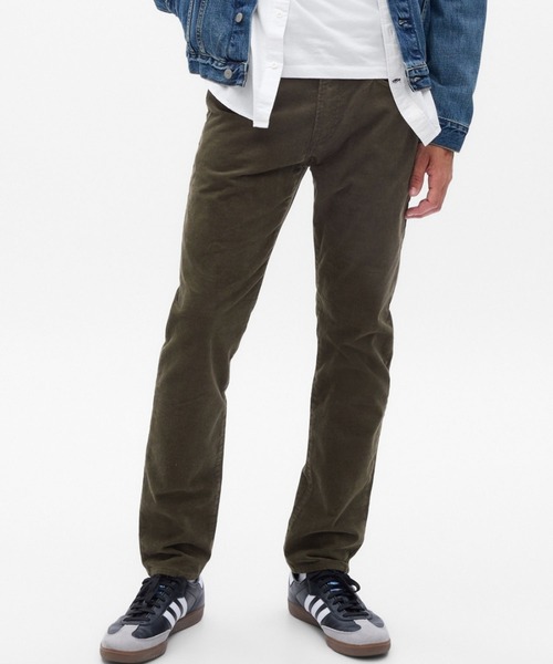 GAP(ギャップ)の「GapFlex ウォッシュウェル コーデュロイ スリムパンツ(その他パンツ・メンズ・ネイビー/グリーン/ベージュ/ブラウン/ブラック・31W 32L/34W 32L/29W 30L/31W 30L/36W 32L/32W 32L/32W 30L/33W 32L/28W 30L/30W 30L)」の4枚目の写真