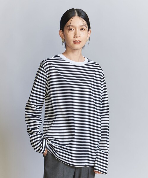 コットン天竺 ロングスリーブ カットソー（Tシャツ/カットソー