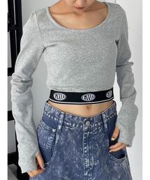 EMODA | ジャガードフィットロゴロンT(Tシャツ/カットソー)