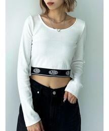 EMODA | ジャガードフィットロゴロンT(Tシャツ/カットソー)