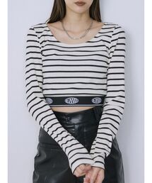 EMODA | ジャガードフィットロゴロンT(Tシャツ/カットソー)