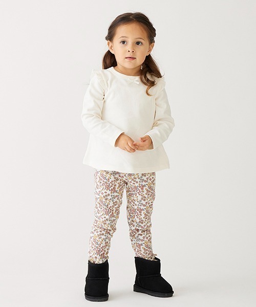 petit main（プティマイン）の「【プティプラ】GIRLS長袖T（Tシャツ/カットソー・キッズ・レッド/ネイビー/ピンク/アイボリー/イエロー/ライトピンク/オフホワイト/ダークブルー/ライトグリーン/ライトグレー・100cm/120cm/110cm/90cm/130cm/80ｃｍ）」の18枚目の写真