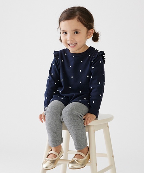 petit main（プティマイン）の「【プティプラ】GIRLS長袖T（Tシャツ/カットソー・キッズ・レッド/ネイビー/ピンク/アイボリー/イエロー/ライトピンク/オフホワイト/ダークブルー/ライトグリーン/ライトグレー・100cm/120cm/110cm/90cm/130cm/80ｃｍ）」の15枚目の写真