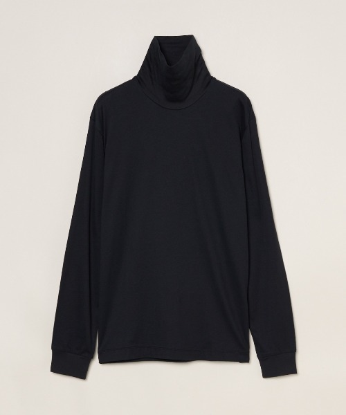 three dots(スリードッツ)の「サンデッドジャージー タートルネック(Tシャツ/カットソー・メンズ・ホワイト/ネイビー/ブラック・MEDIUM/SMALL/LARGE/X-LARGE)」の2枚目の写真