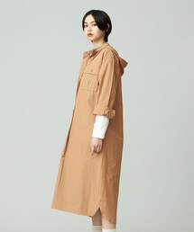 【WOMEN】ミリタリーシャツワンピース