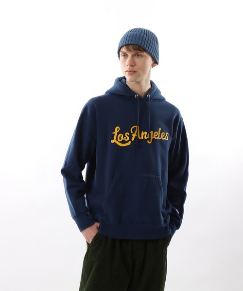 Champion(チャンピオン)の「【Champion/チャンピオン】メンズ メンズカジュアル フーデッドスウェットシャツ(パーカー・メンズ・ブラック/オートミール/ダークグリーン/ネイビー・LARGE/X-LARGE/MEDIUM)」の4枚目の写真
