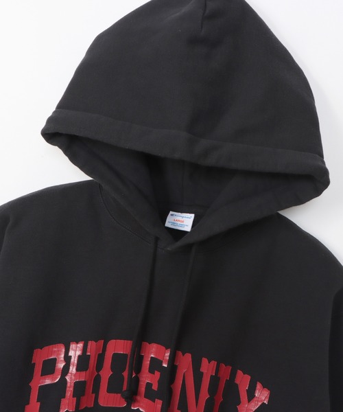 Champion(チャンピオン)の「【Champion/チャンピオン】メンズ メンズカジュアル フーデッドスウェットシャツ(パーカー・メンズ・ブラック/オートミール/ダークグリーン/ネイビー・LARGE/X-LARGE/MEDIUM)」の7枚目の写真