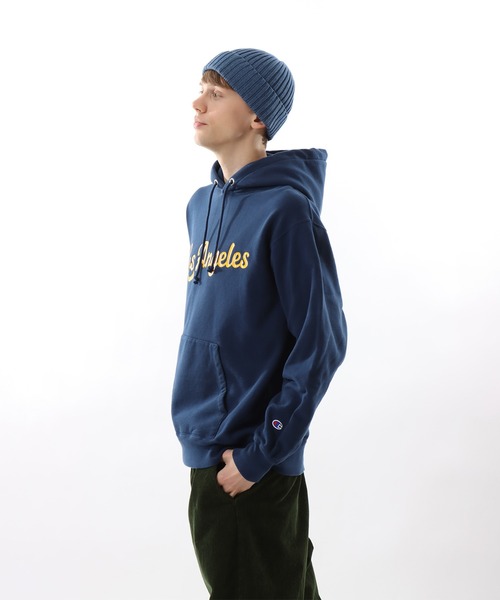 Champion(チャンピオン)の「【Champion/チャンピオン】メンズ メンズカジュアル フーデッドスウェットシャツ(パーカー・メンズ・ブラック/オートミール/ダークグリーン/ネイビー・LARGE/X-LARGE/MEDIUM)」の22枚目の写真