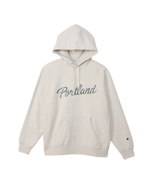 Champion(チャンピオン)の「【Champion/チャンピオン】メンズ メンズカジュアル フーデッドスウェットシャツ(パーカー・メンズ・ブラック/オートミール/ダークグリーン/ネイビー・LARGE/X-LARGE/MEDIUM)」の13枚目の写真