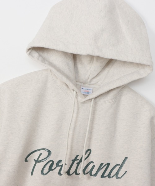 Champion(チャンピオン)の「【Champion/チャンピオン】メンズ メンズカジュアル フーデッドスウェットシャツ(パーカー・メンズ・ブラック/オートミール/ダークグリーン/ネイビー・LARGE/X-LARGE/MEDIUM)」の16枚目の写真
