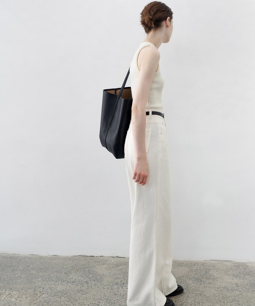 【セール】【tageechita】ウール混クルーネックロールエッジタンクトップ（タンクトップ）｜tageechita（タジチタ）