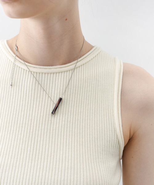 【セール】【tageechita】ウール混クルーネックロールエッジタンクトップ（タンクトップ）｜tageechita（タジチタ）