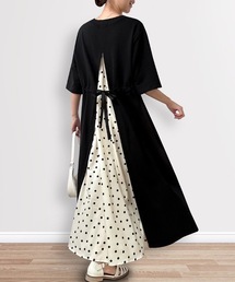SinceThenキュート vネック 花柄 シフォン ロングワンピース レディース Vネック 花柄 シフォン ロングワンピース レトロ