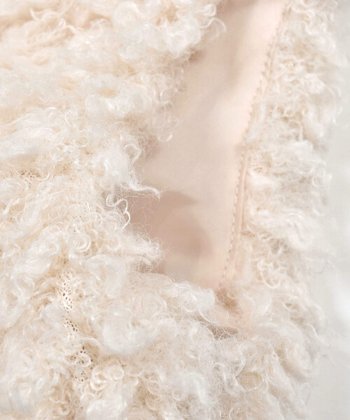 ZIDDY(ジディ)の「プードルファーベスト(130~160cm)(ベスト・キッズ・ブラック/オフホワイト・130cm/140cm/160cm/150cm)」の13枚目の写真