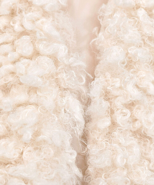 ZIDDY(ジディ)の「プードルファーベスト(130~160cm)(ベスト・キッズ・ブラック/オフホワイト・130cm/140cm/160cm/150cm)」の14枚目の写真