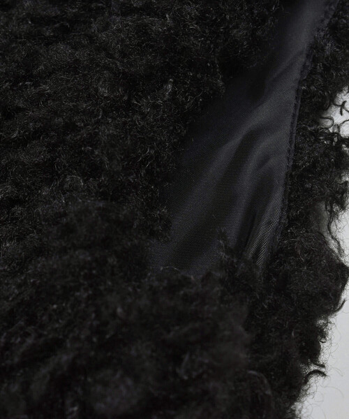 ZIDDY(ジディ)の「プードルファーベスト(130~160cm)(ベスト・キッズ・ブラック/オフホワイト・130cm/140cm/160cm/150cm)」の20枚目の写真