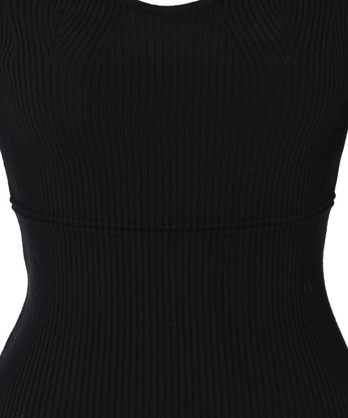 Narcissus(ナルシス)の「【Narcissus】スクエアリブニット(ニット/セーター・レディース・ブラック/ホワイト・FREE)」の12枚目の写真